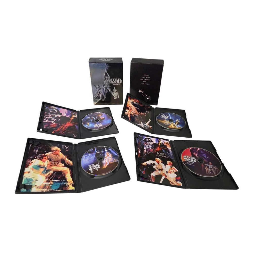 Star Wars Trilogy (DVD, 2004,‎ 4-Disc Set, Widescreen Edition) EUC